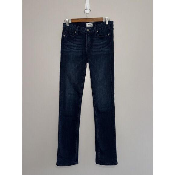 Paige Jeans Womens Skyline Straight Dark Wash Stretch Transcend Denim Soft Sz 27 - Picture 5 of 16